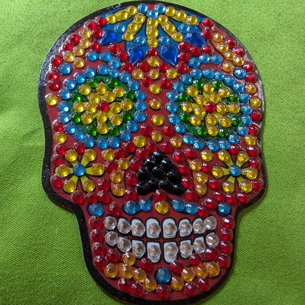 5 For $10 Colorful Bejeweled Skull Decor